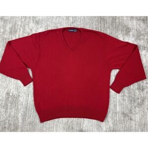Vintage PAR FOUR Sweater Mens Extra Large 46-48 Red Acrylic Golf
